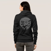 GAMY® Grey Logo Damen Hoodie (Achterkant volledig)
