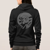 GAMY® Grey Logo Damen Hoodie (Achterkant)