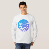 GAMY® Logo Herren Langarm T-shirt (Voorkant volledig)