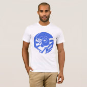 GAMY® Royal blue Logo Herren T-shirt (Voorkant volledig)