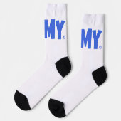 GAMY® Royal blue Logo Unisex Sokken (Links)