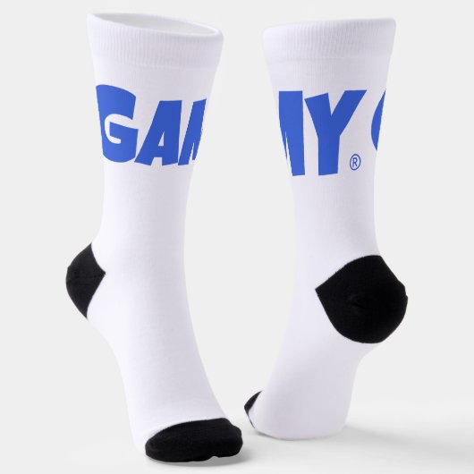 GAMY® Royal blue Logo Unisex Sokken (Gebogen)