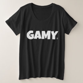 GAMY® White Logo Damen Grote Maat T-shirt
