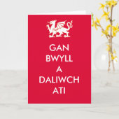 GAN BWYLL A DALIWCH ATI KAART (Gele Bloem)
