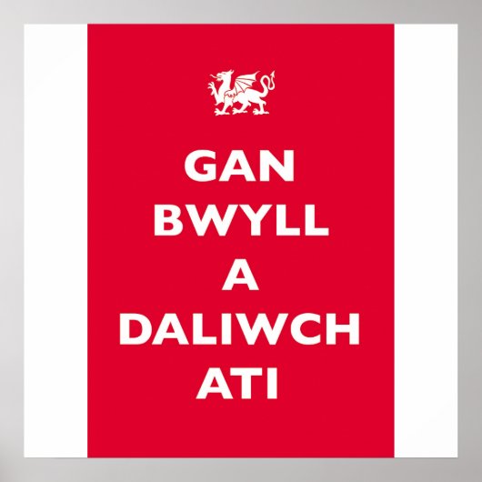 GAN BWYLL A DALIWCH ATI POSTER (Voorkant)