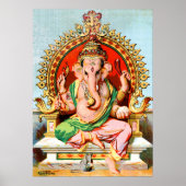 Ganapathi van Ravi Varma. Ganesha Poster (Voorkant)