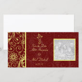 Ganapati bruiloft Bewaar de datum van de fotokaart Save The Date (Voorkant / Achterkant)