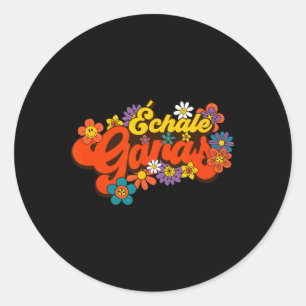 Ganas Feministische Latina Mexicaanse Spaanse Moti Ronde Sticker