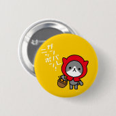Ganbare Japan Button - Kat (Voorkant /achterkant)