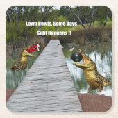 Ganceerde Bowls Australië Gesplitst gebeurt, papie Kartonnen Onderzetters (Voorkant)