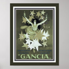 Gancia Vermouth , Art Deco, Poster