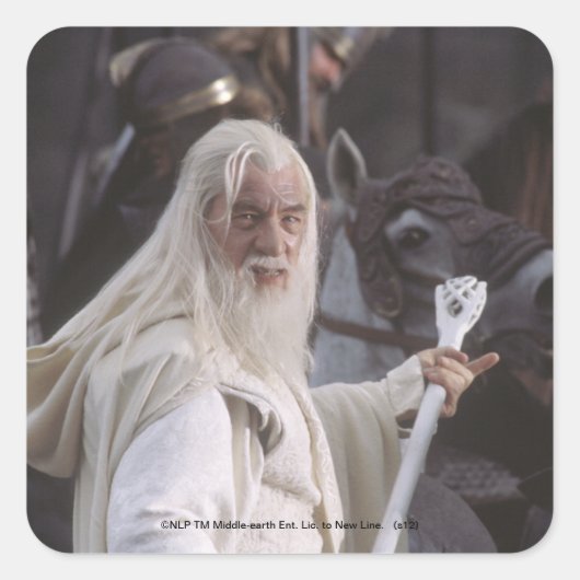 GANDALF™ beschikt over personeel Vierkante Sticker (Voorkant)