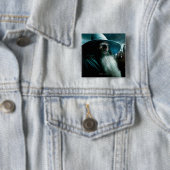 Gandalf bij Dol Guldur Vierkante Button 5,1 Cm (In situ)