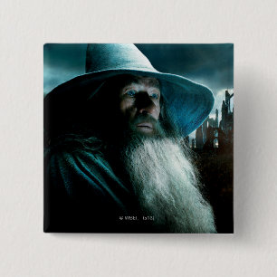 Gandalf bij Dol Guldur Vierkante Button 5,1 Cm