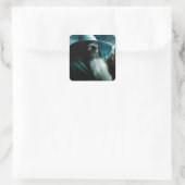 Gandalf bij Dol Guldur Vierkante Sticker (Tas)