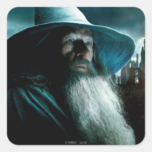Gandalf bij Dol Guldur Vierkante Sticker (Voorkant)
