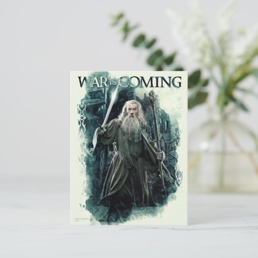 Gandalf - Er komt oorlog Briefkaart (Staand voorkant)
