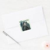Gandalf - Er komt oorlog Vierkante Sticker (Envelop)