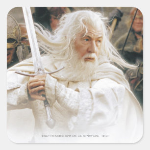 GANDALF™ Fight with Sword Vierkante Sticker
