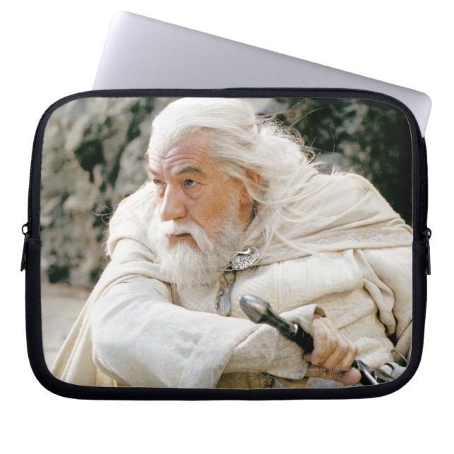 GANDALF™ het Wit met zwaard Laptop Sleeve (Voorkant)