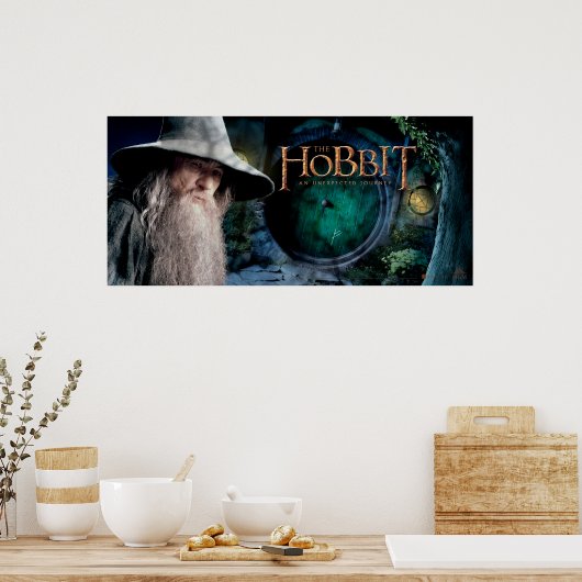 Gandalf in het huis van BILBO BAGGIN™ Poster (Keuken)
