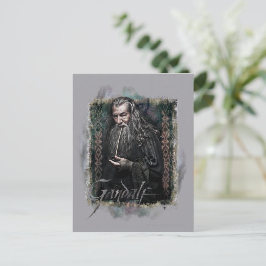 Gandalf met naam briefkaart (Staand voorkant)