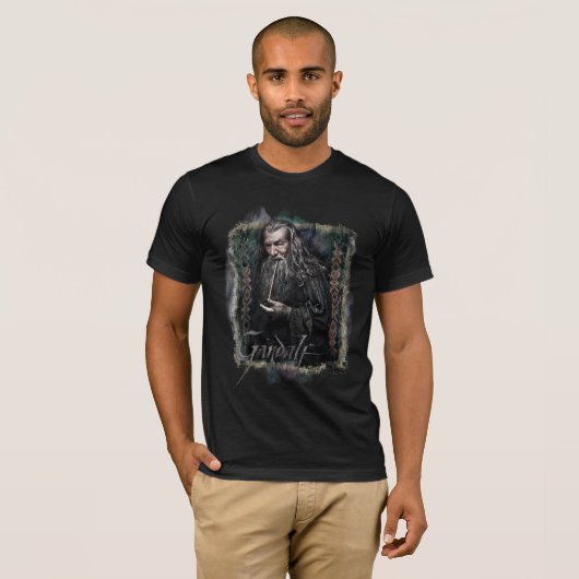 Gandalf met naam t-shirt (Voorkant volledig)