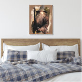 Gandalf met personeel canvas afdruk (Insitu (Slaapkamer))