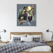 Gandalf met personeel en zwaard canvas afdruk (Insitu (Slaapkamer))