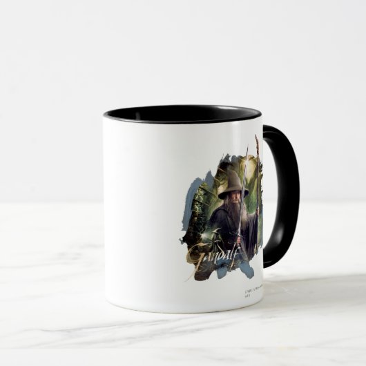 Gandalf met personeel en zwaard mok (Voorkant rechts)