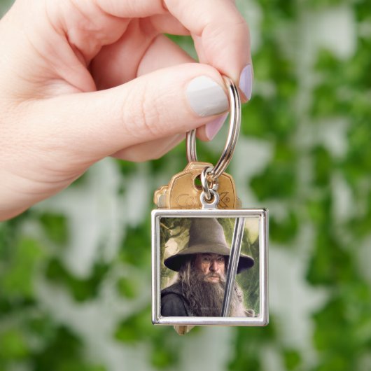 Gandalf met personeel en zwaard sleutelhanger (Hand)