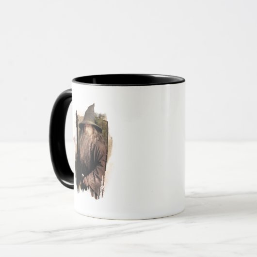 Gandalf met personeel mok (Voorkant links)