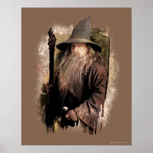 Gandalf met personeel poster (Voorkant)