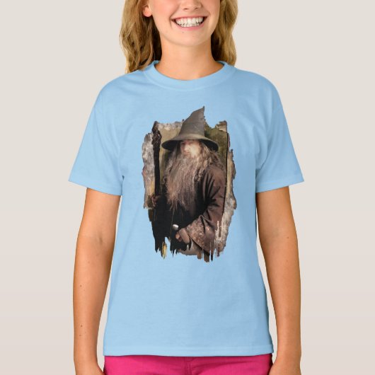 Gandalf met personeel t-shirt (Voorkant)