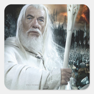 GANDALF™ met personeel Vierkante Sticker