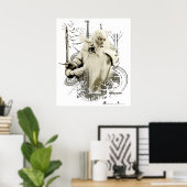 GANDALF™ met Sword Vector Collage Poster (Thuiskantoor)