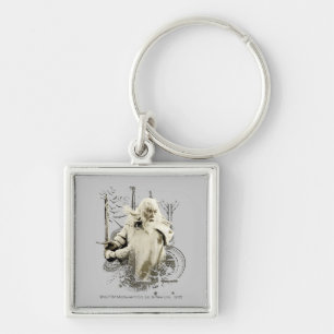 GANDALF™ met Sword Vector Collage Sleutelhanger