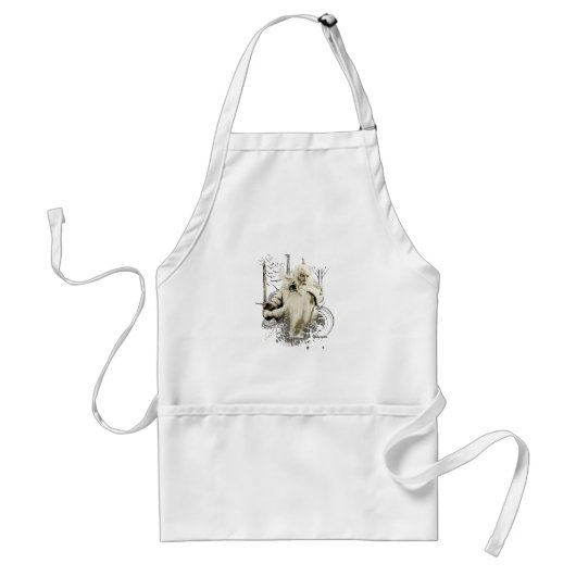 GANDALF™ met Sword Vector Collage Standaard Schort (Voorkant)