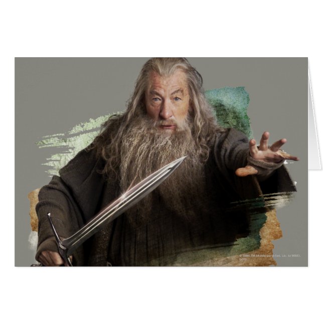 Gandalf met zwaard (Voorkant Horizontaal)