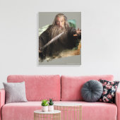 Gandalf met zwaard canvas afdruk (Insitu (Woonkamer))