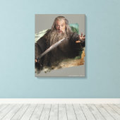 Gandalf met zwaard canvas afdruk (Insitu (Houten vloer))