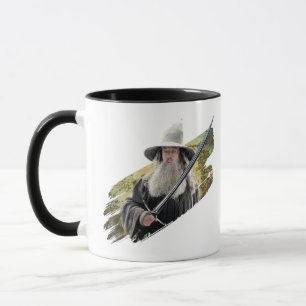Gandalf met zwaard groen mok