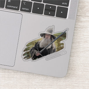 Gandalf met zwaard groen sticker