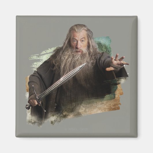 Gandalf met zwaard magneet (Voorkant)