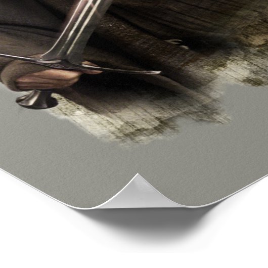 Gandalf met zwaard poster (Hoek)