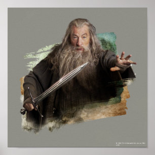 Gandalf met zwaard poster