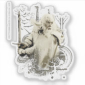 GANDALF™ met zwaardonderlaag Sticker (Voorkant)