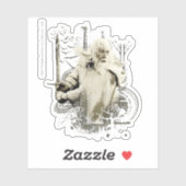 GANDALF™ met zwaardonderlaag Sticker (Vel)