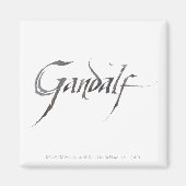 Gandalf-naam gestructureerd magneet (Voorkant)