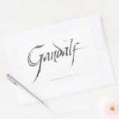 Gandalf-naam gestructureerd rechthoekige sticker (Envelop)